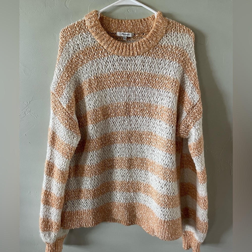 Striped Orange and White Sweater from Madewell